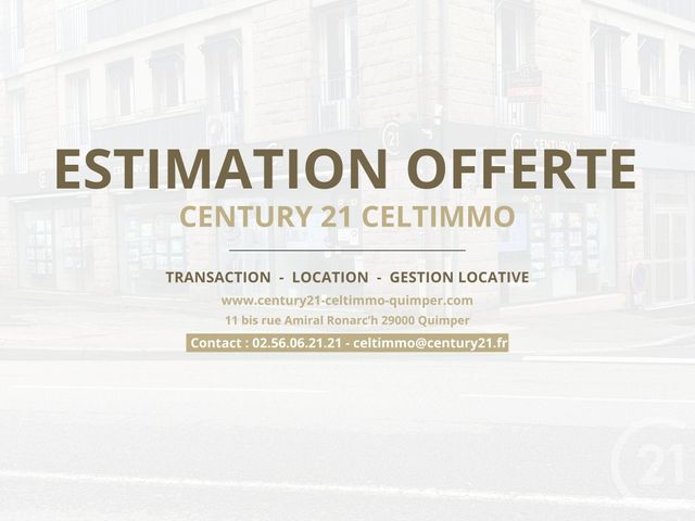 terrain à vendre - 762.0 m2 - GOUESNACH - 29 - BRETAGNE - Century 21 Celtimmo