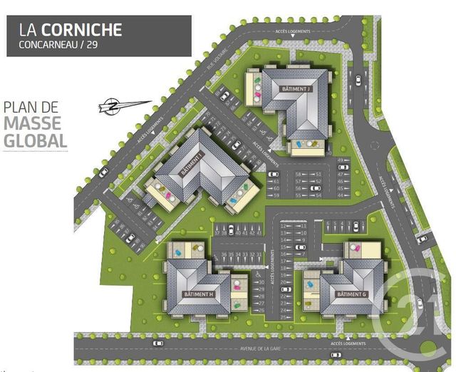 Afficher la photo en grand Appartement T2 à vendre - 2 pièces - 44.31 m2 - CONCARNEAU - 29 - BRETAGNE - Century 21 Celtimmo
